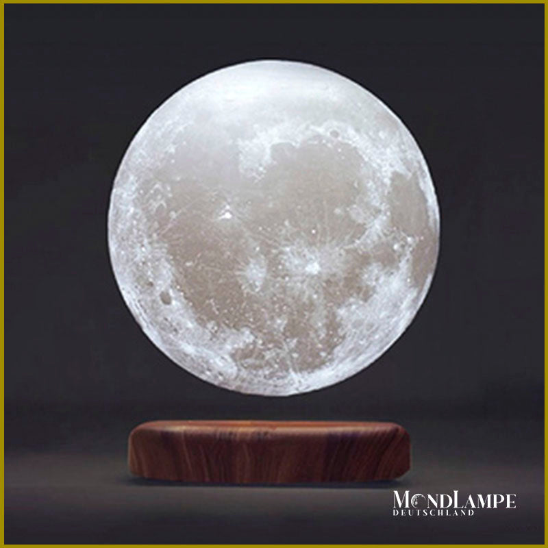 Ø15cm Schwebende 3D LED Mond Lampe in Braun