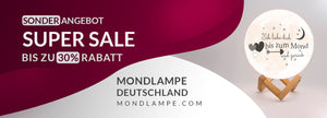 Mondlampe Super Sale Rabatt banner