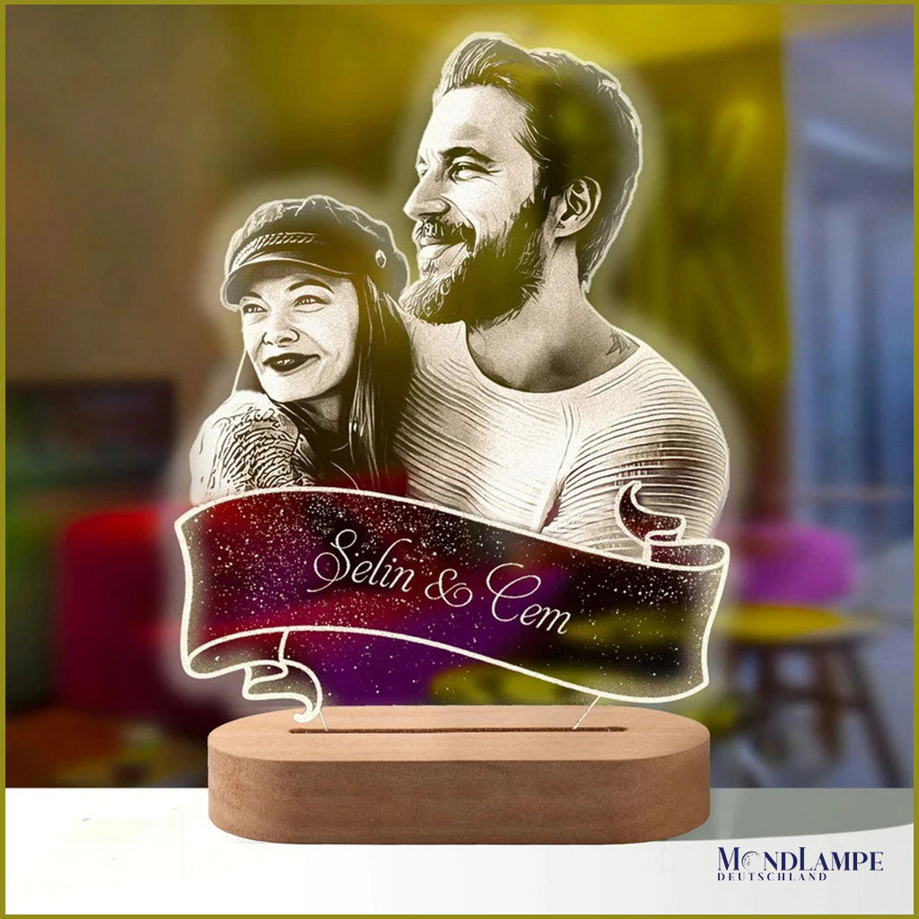 Personalisierte Led Lampe | Lampe mit Bild
