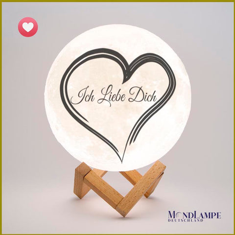 romantisches geschenk, geschenkidee für personalisierte mond lampe
