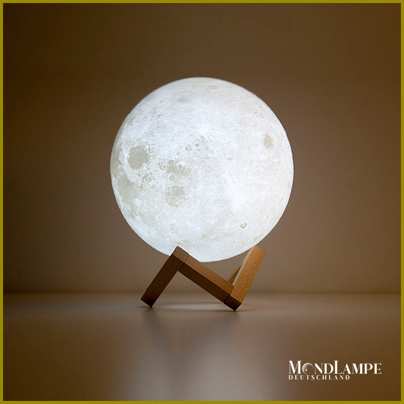 Kaufe Dropship 3D Druck Wiederaufladbare Mond Lampe LED Nachtlicht Kreative  Touch Schalter Mond Licht Für Schlafzimmer Dekoration Geburtstag Geschenk